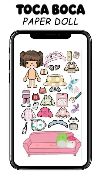 Play Toca Boca Paper Doll as an online game Toca Boca Paper Doll with UptoPlay