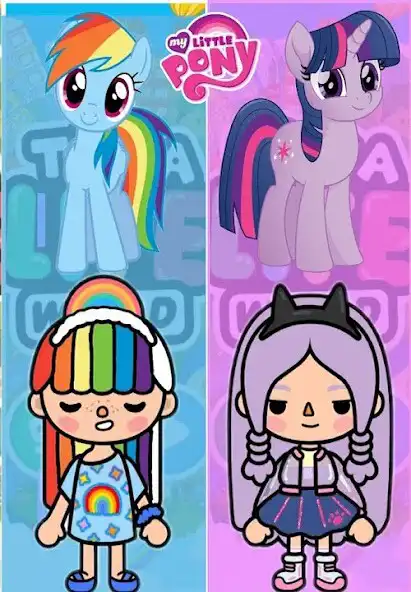 Play Tocaboca Pony Wallpaper  and enjoy Tocaboca Pony Wallpaper with UptoPlay