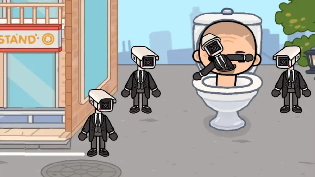 Play Tocaboca Skibidi Toilet Images as an online game Tocaboca Skibidi Toilet Images with UptoPlay