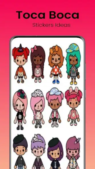 Play Toca Boca Stickers Ideas  and enjoy Toca Boca Stickers Ideas with UptoPlay