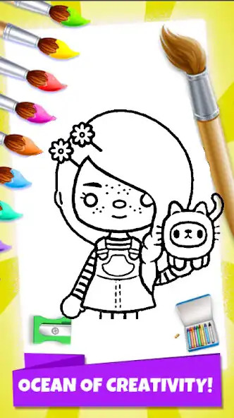 Play Tocalife Toca Boca Coloring as an online game Tocalife Toca Boca Coloring with UptoPlay