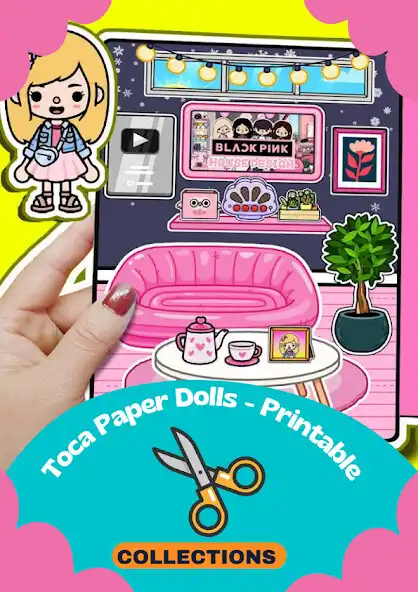 Play Toca : Paper Doll Collections as an online game Toca : Paper Doll Collections with UptoPlay