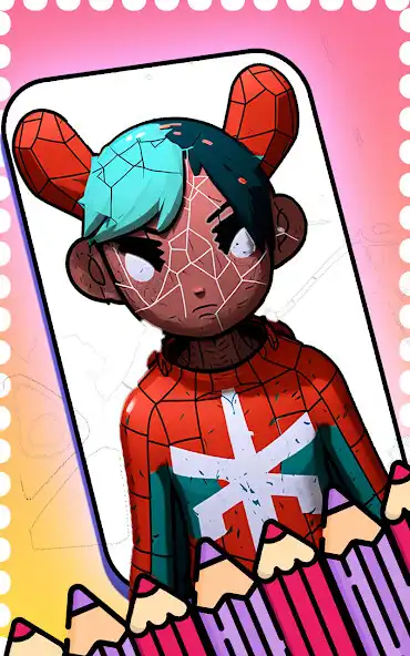 Play toca spider boca life coloring as an online game toca spider boca life coloring with UptoPlay