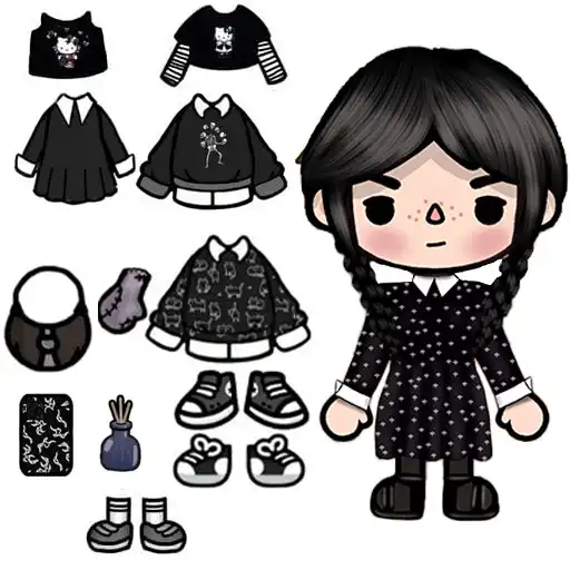 Play Toca Wednesday Outfit Ideas APK