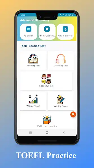 Play TOEFL Practice Test, TOEFL Pre as an online game TOEFL Practice Test, TOEFL Pre with UptoPlay