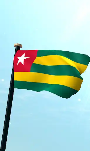 Play APK Togo Flag 3D Free Wallpaper  and enjoy Togo Flag 3D Free Wallpaper with UptoPlay com.ilikemycountry.tg_flagfree