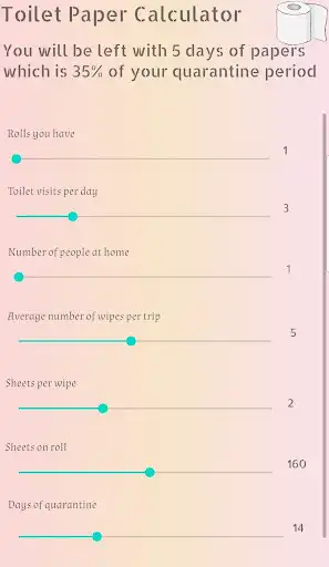 Play Toilet Paper Usage Calculator  and enjoy Toilet Paper Usage Calculator with UptoPlay