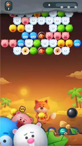 Play Toon Bubble Shooter as an online game Toon Bubble Shooter with UptoPlay