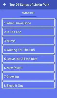 Play Top 99 Songs of Linkin Park