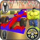 Free play online Top Speed Superhero Formula Car: Simulator Game APK