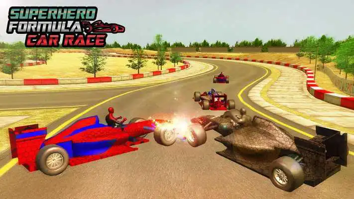 Play Top Speed Superhero Formula Car: Simulator Game