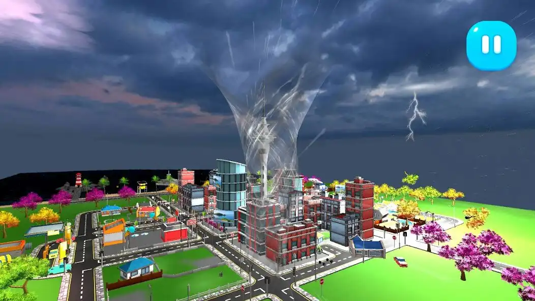 Play Tornado Rain and Thunder Sim as an online game Tornado Rain and Thunder Sim with UptoPlay