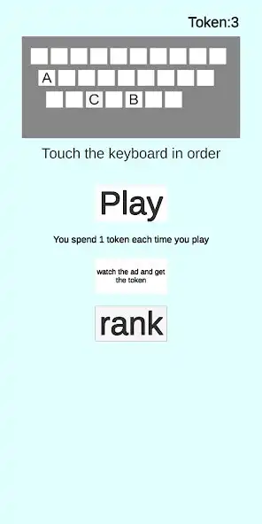 Play Touch the keyboard in order  and enjoy Touch the keyboard in order with UptoPlay