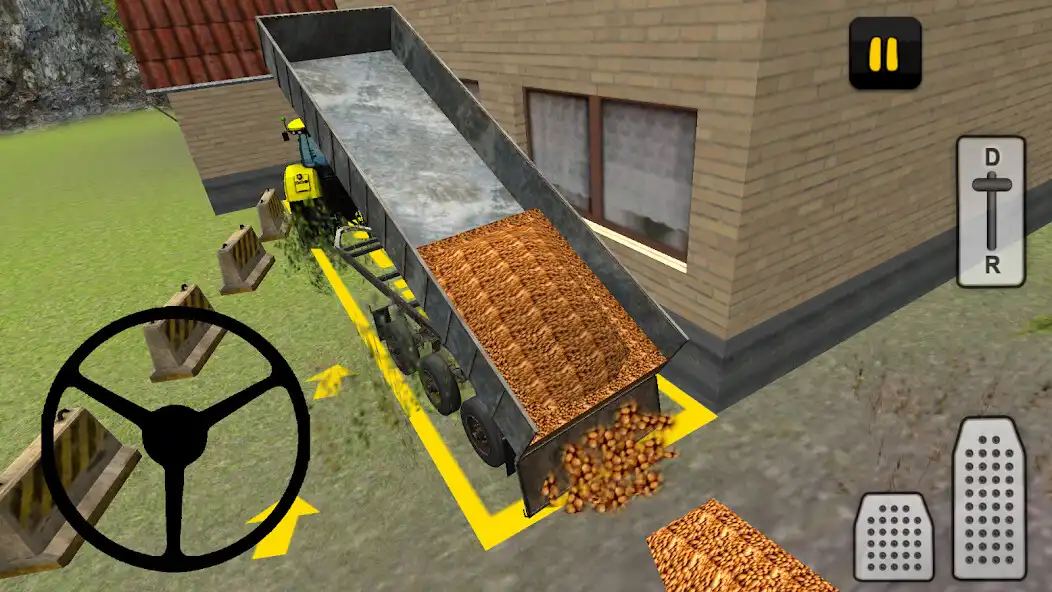 Play Tractor 3D: Potato Transport as an online game Tractor 3D: Potato Transport with UptoPlay