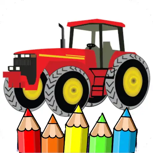 Play tractor coloring page APK