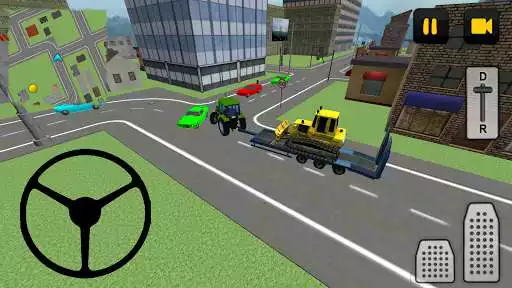 Play Tractor Driver 3D: City as an online game Tractor Driver 3D: City with UptoPlay