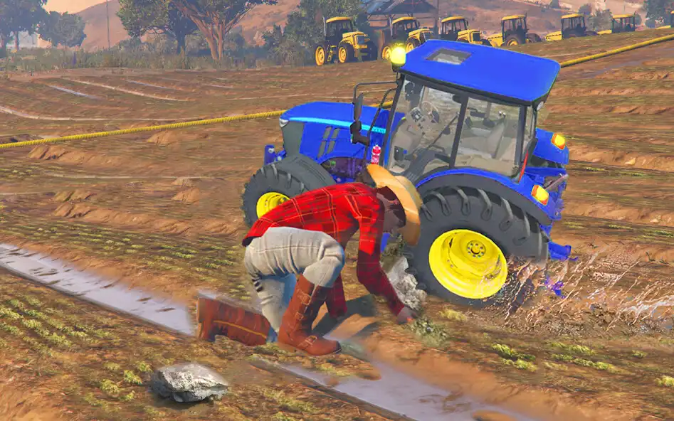 Play Tractor Trolley Farm Simulator as an online game Tractor Trolley Farm Simulator with UptoPlay