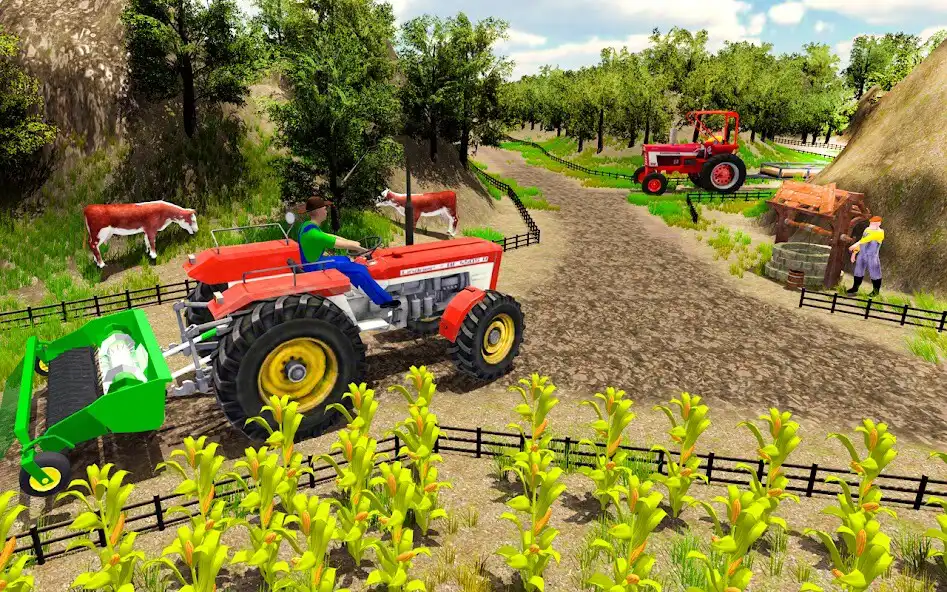 Play Tractor Trolley Game 3d sim as an online game Tractor Trolley Game 3d sim with UptoPlay