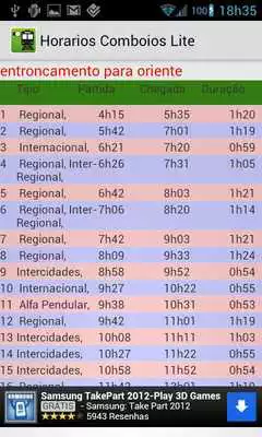 Play Train Schedule Lite Portugal