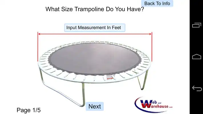 Play Trampoline Mat Calculator