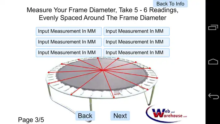 Play Trampoline Mat Calculator