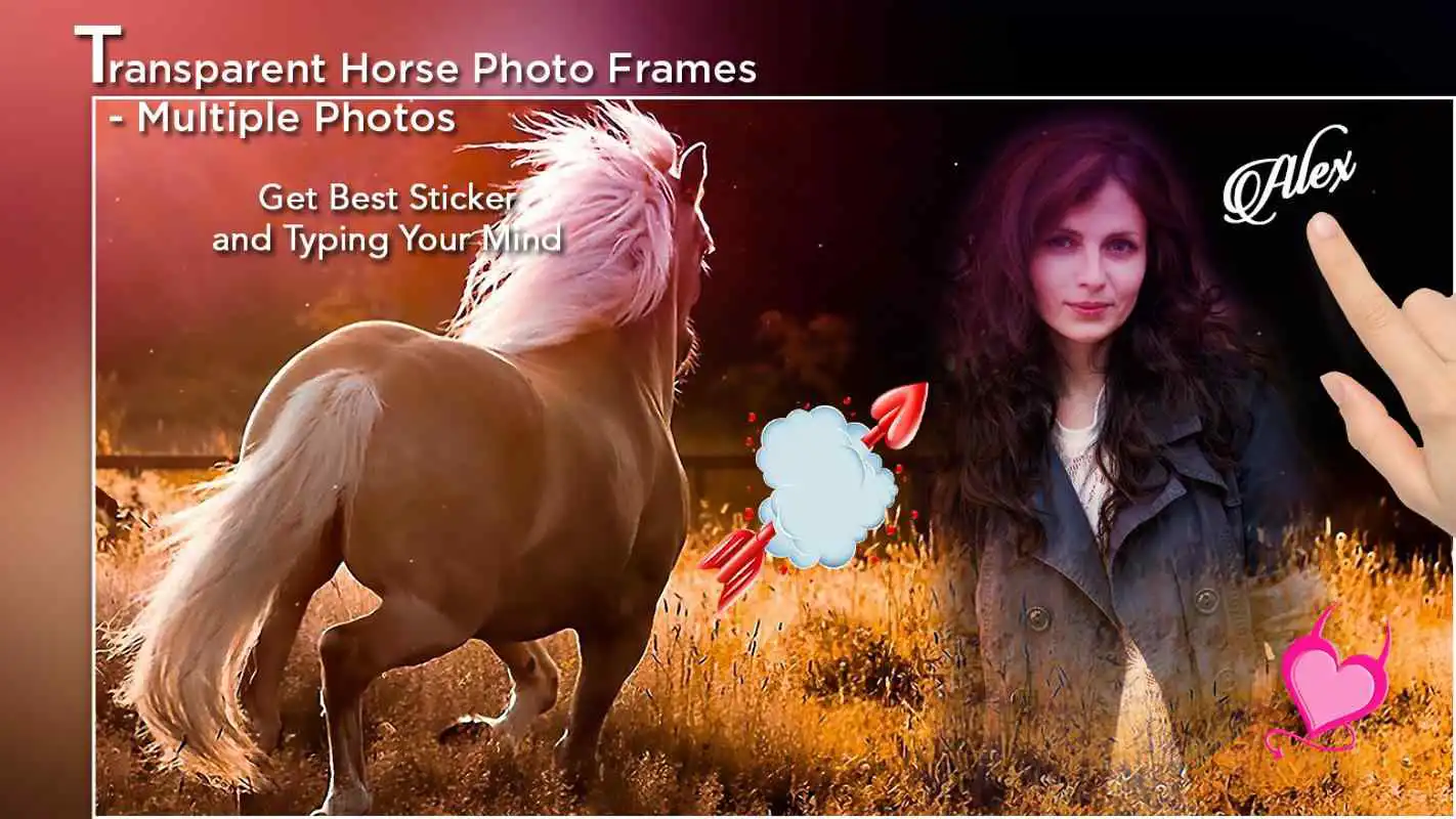 Play Transparent Horse Photo Frames - Multiple Photos