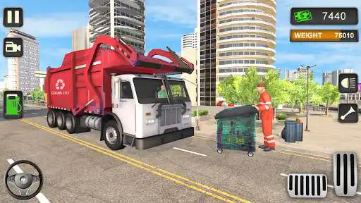 Play Trash Truck Simulator 2020 - Free Driving Games as an online game Trash Truck Simulator 2020 - Free Driving Games with UptoPlay