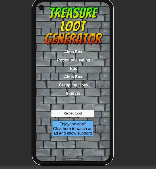 Play Treasure Loot Generator as an online game Treasure Loot Generator with UptoPlay