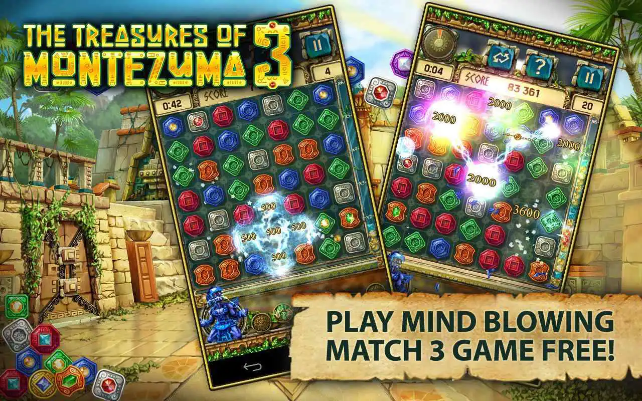 Play Treasures of Montezuma 3 Free. True Match-3 Game.