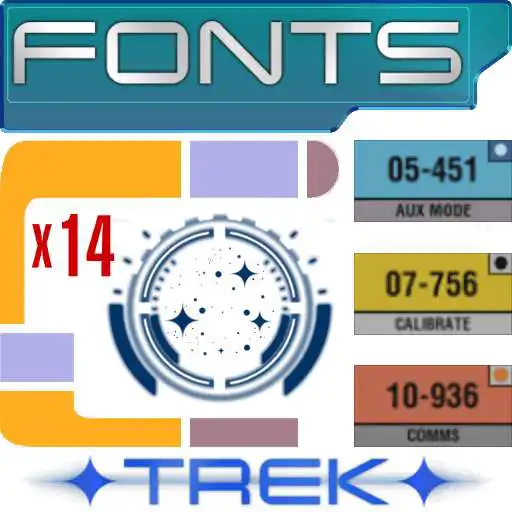 Free play online ✦ TREK ✦ Fonts Pack  APK