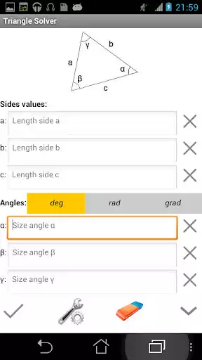 Play APK Triangle Solver  and enjoy Triangle Solver with UptoPlay com.cwshugg.triangle_solver