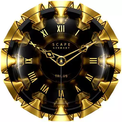 Free play online TRILUS Analog Clock Widget  APK