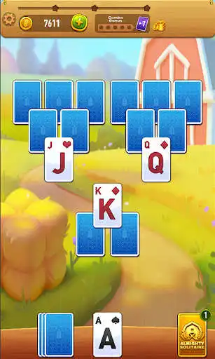 Play Tripeaks Solitaire - Farm game as an online game Tripeaks Solitaire - Farm game with UptoPlay