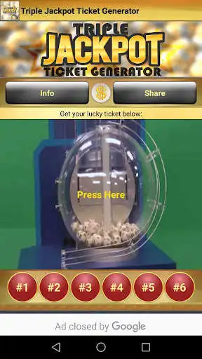 Play Triple Jackpot Ticket Generator  and enjoy Triple Jackpot Ticket Generator with UptoPlay