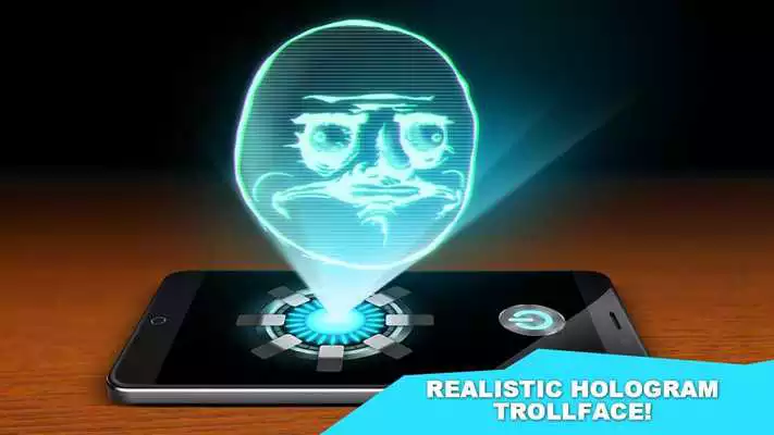 Play Troll Face Hologram Prank