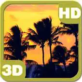 Free play online Tropical Sunset Palm Beach Silhouette APK