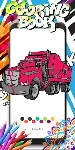 Play Truck Coloring Book as an online game Truck Coloring Book with UptoPlay