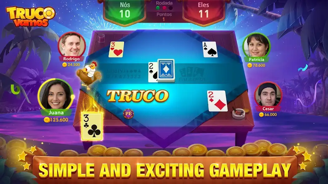 Play Truco Vamos: Tournaments as an online game Truco Vamos: Tournaments with UptoPlay