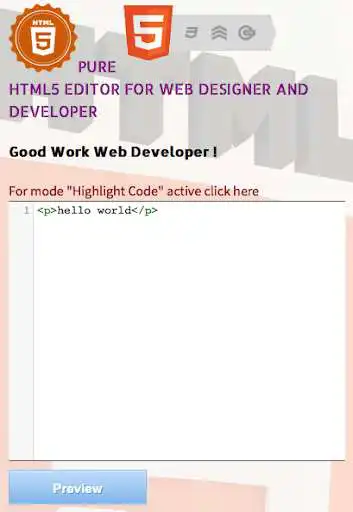 Play Try It Editor HTML