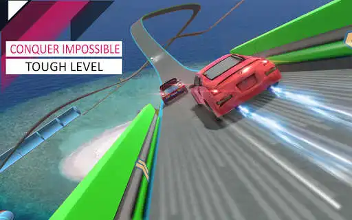 Play Turbo Car Mega Ramp Stunts GT Airborne: Nitro Race as an online game Turbo Car Mega Ramp Stunts GT Airborne: Nitro Race with UptoPlay