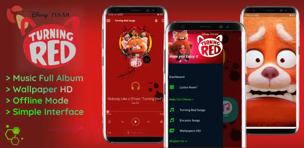 Play Turning Red Wallpapers  Songs  and enjoy Turning Red Wallpapers  Songs with UptoPlay