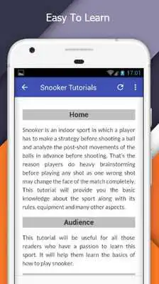 Play Tutorials for Snooker Offline