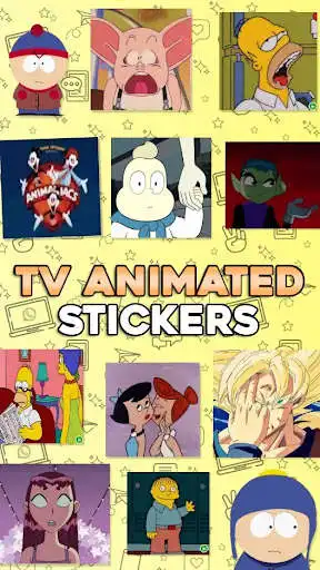 Play TV Animated Memes WASticker  and enjoy TV Animated Memes WASticker with UptoPlay