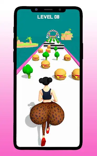 Play Twerk Rush Body Runner Race 3D as an online game Twerk Rush Body Runner Race 3D with UptoPlay