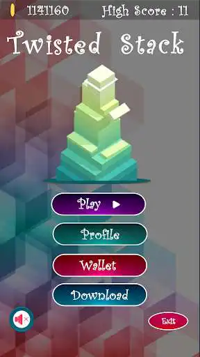 Play Twisted Stack 3D as an online game Twisted Stack 3D with UptoPlay