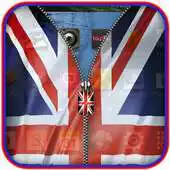 Free play online UK Flag Zipper Screen Lock APK