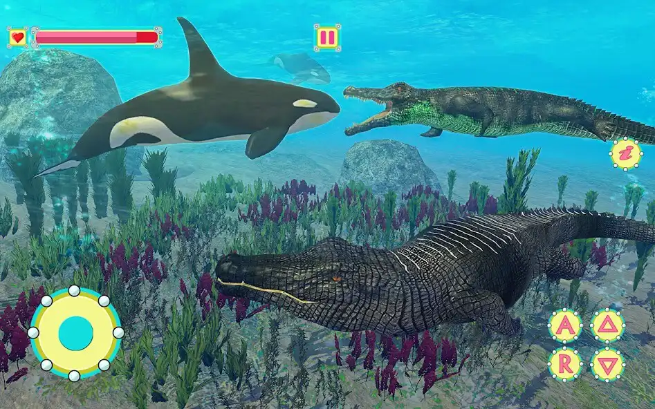 Play Underwater Crocodile Simulator  and enjoy Underwater Crocodile Simulator with UptoPlay