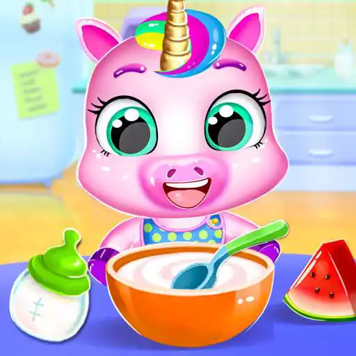 Play Unicorn Care Nanny Pet House APK