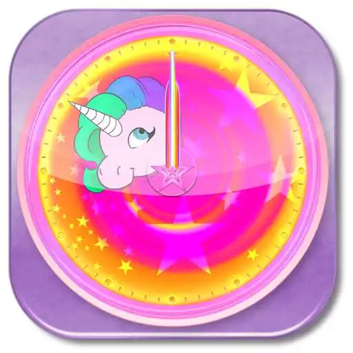 Free play online Unicorn Clock Analog  APK