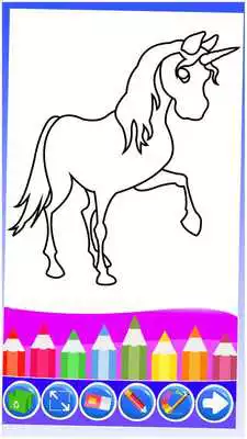 Play Unicorn Coloring Pages: Kids Coloring  Drawing